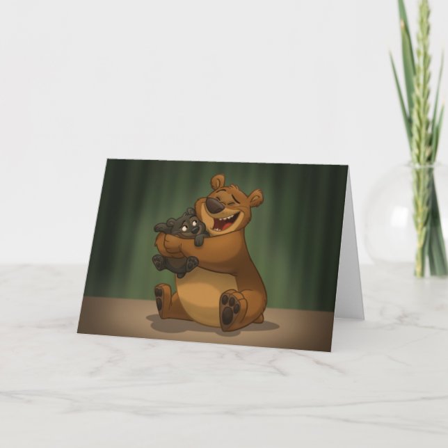 Bear & Cub Card (Blank Inside) (Front)