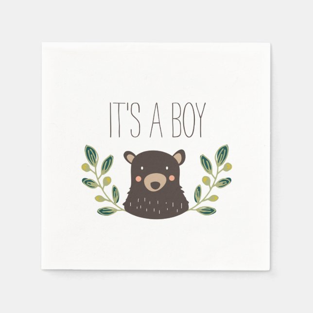 Bear Cub Napkin (Front)