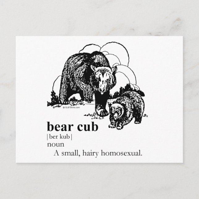 BEAR CUB POSTCARD (Front)