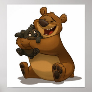 Bear & Cub Poster