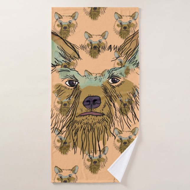 Bear Custom Bath Towel Set (Bath Towel)