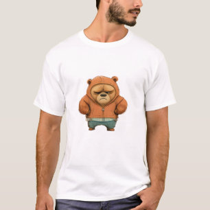 Bear Cute Adorable Humourous Illustration T-Shirt