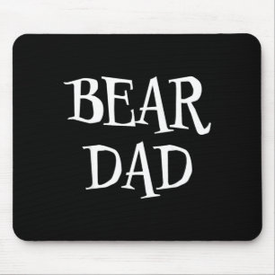 Bear Dad Funny Cute Halloween Bear Lover Scary Mouse Pad