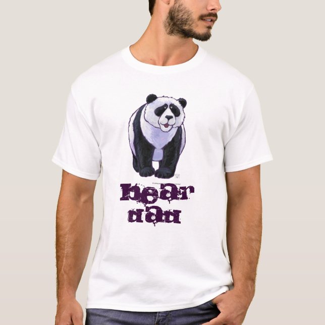 Bear Dad Panda Bear T-shirt for Him (Front)