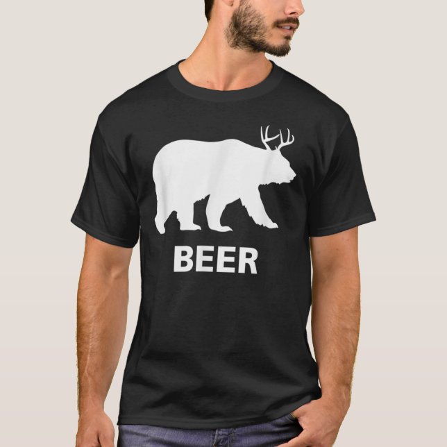 Bear Deer Beer Classic T-Shirt (Front)
