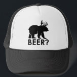 Bear   Deer = Beer? Trucker Hat<br><div class="desc">Bear   Deer = Beer? Hat</div>