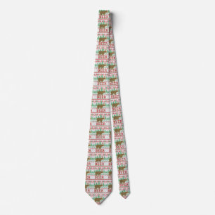 Bear Deer or Beer Christmas Jumper Knit Style Tie