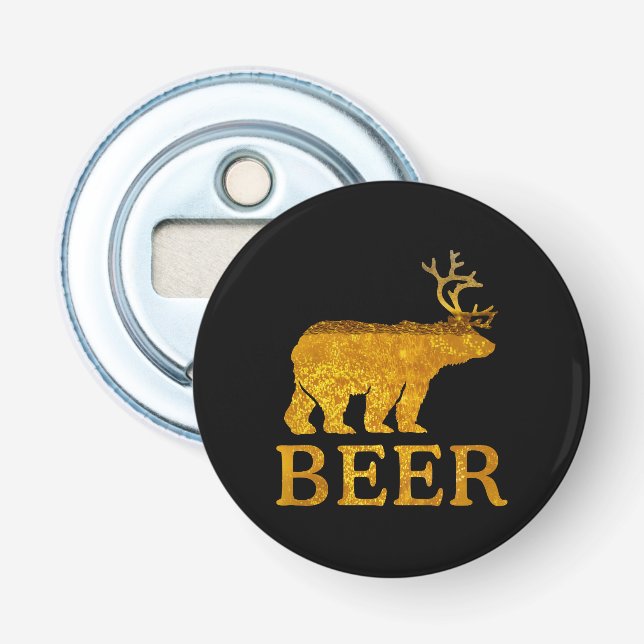 Bear Deer or Beer on Beer Bottle Opener (Front)