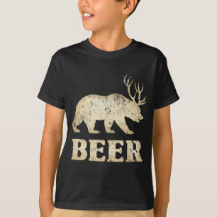 Bear Deer Vintage Beer T-Shirt