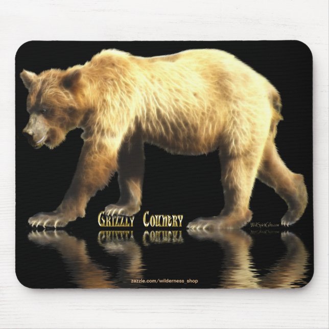 Bear Design for Animal and Wildlife-Supporters Mouse Pad (Front)