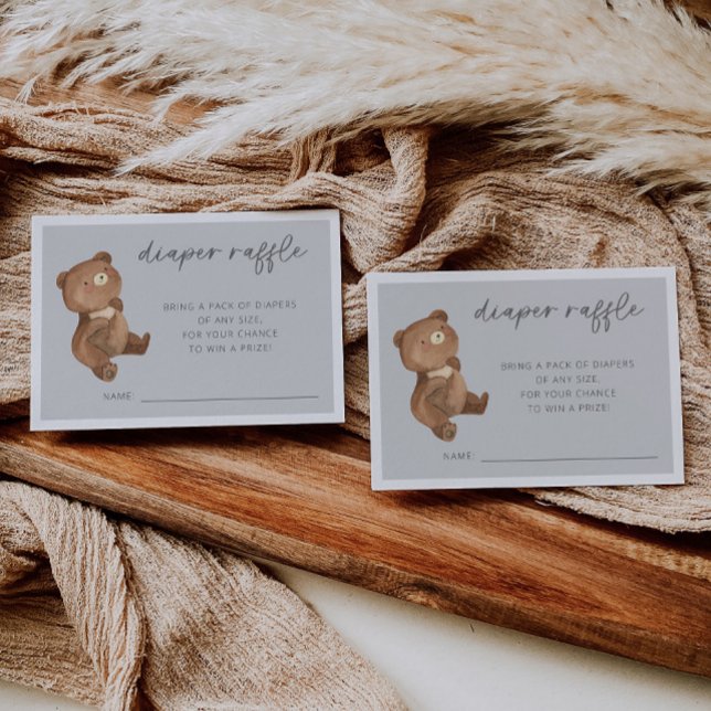 Bear Diaper Raffle Grey Enclosure Card (Creator Uploaded)