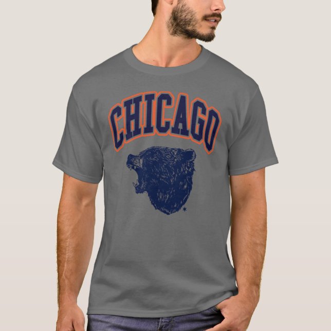Bear Down Chicago Light retro T-Shirt (Front)