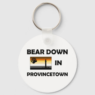 Bear Down In Provincetown Keychain