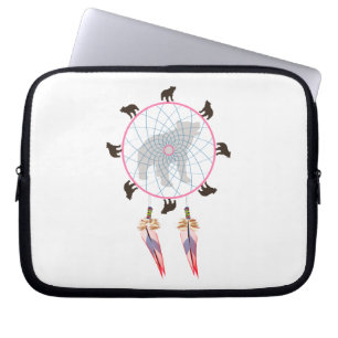 Bear Dream Catcher Laptop Sleeve