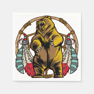 Bear Dream Catcher Napkin