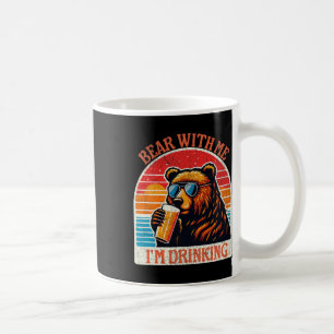 Bear Drinking Beer Outdoor Funny Grizzly Hiking  Coffee Mug