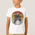 Bear Drummer Playing Drums Boy T-Shirt<br><div class="desc">Bear Drummer Playing Drums Graphic design Gift Tee Boy T-shirt Classic Collection.</div>