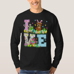 Bear Easter Egg Hunt Love Bear Easter Sunday T-Shirt