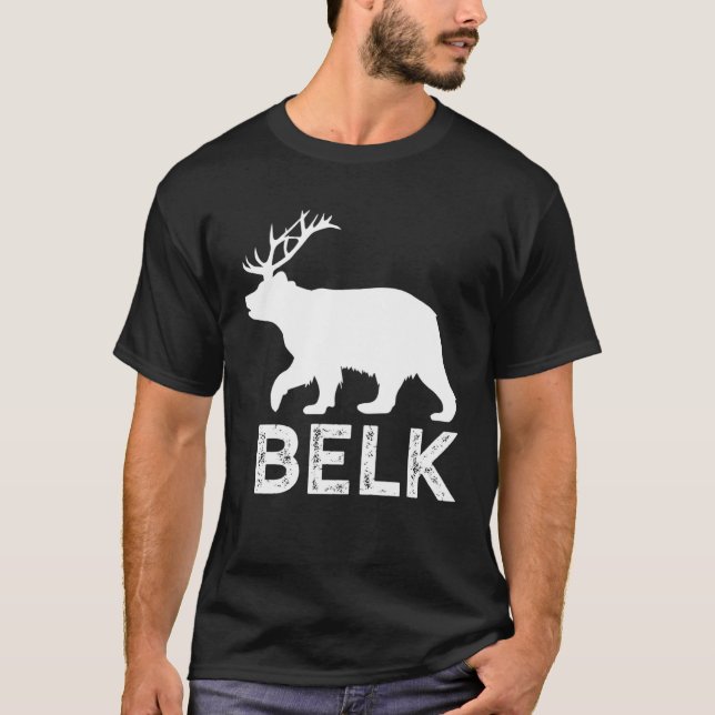 Bear Elk Big Game Elk Hunter Shed Antler Elk Hunti T-Shirt (Front)