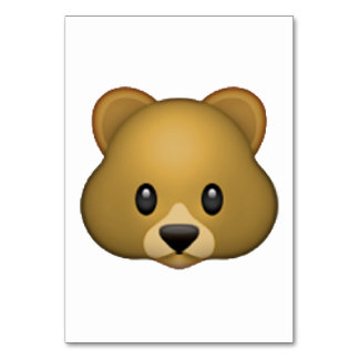 Bear - Emoji Table Number