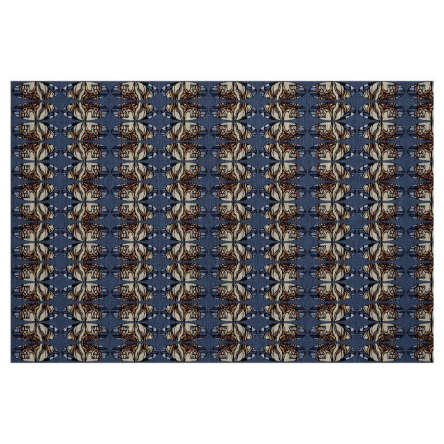 Bear Fabric Native Polar Bear Art Fabric Pattern (Fat Quarter)