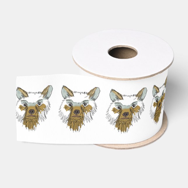 Bear Face Grosgrain Ribbon (Spool)