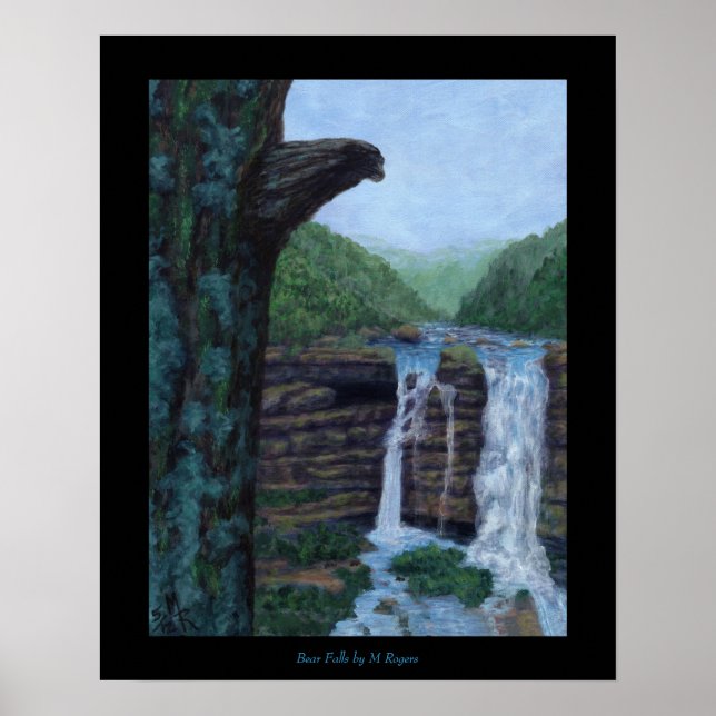 Bear Falls Art Print (Front)