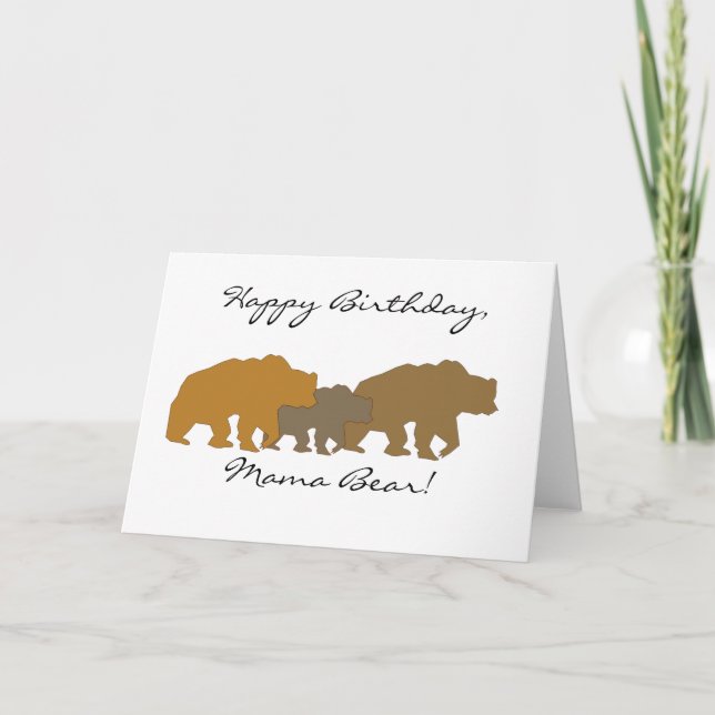 Bear Family Greeting Card (Front)