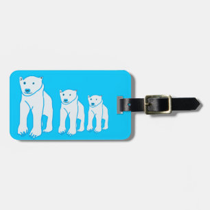 Bear Family Luggage Tag
