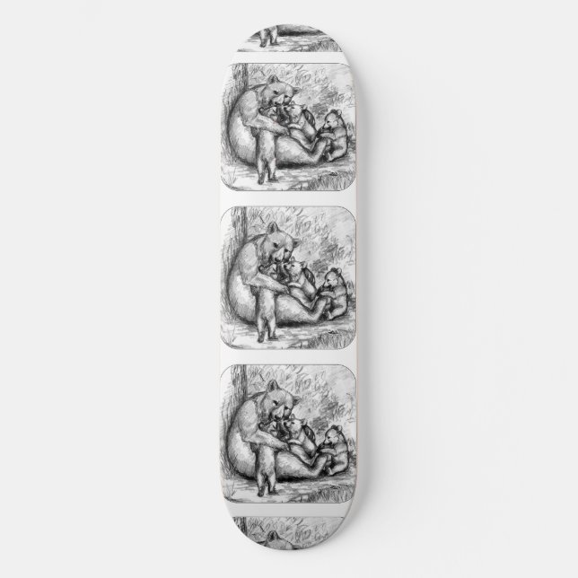 Bear Family Skateboard (Front)