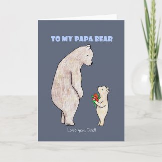 Bear Fathers day gift love you Dad bear cute bear