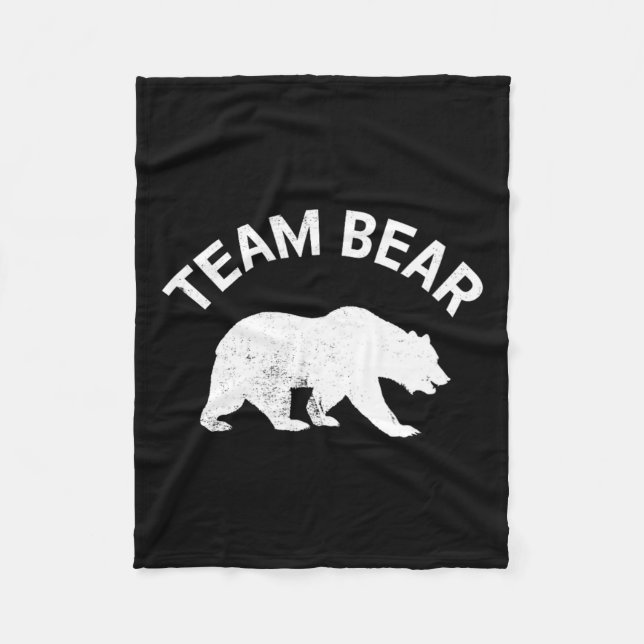 Bear Feminist Rage Feminism  Fleece Blanket (Front)