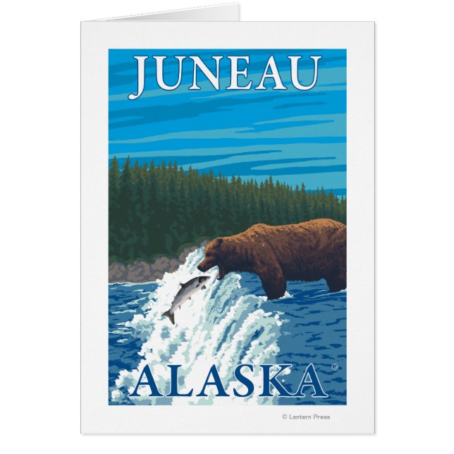 Bear Fishing in River - Juneau, Alaska (Front)