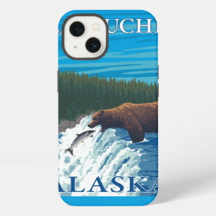 Bear Fishing in River - Latouche, Alaska iPhone 13 Case