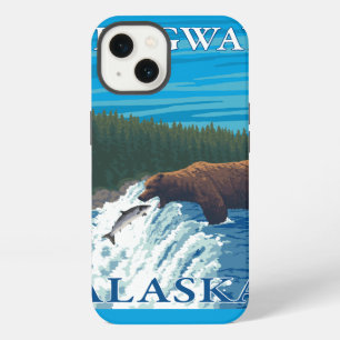 Bear Fishing in River - Skagway, Alaska iPhone 13 Case