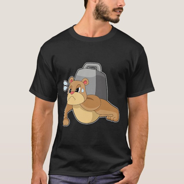 Bear Fitness Weight Sports T-Shirt (Front)