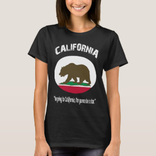Bear Flag of California Grizzly bear California re T-Shirt