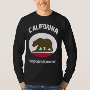 Bear Flag of California Grizzly bear California re T-Shirt