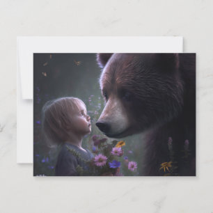 Bear Flower Postcards