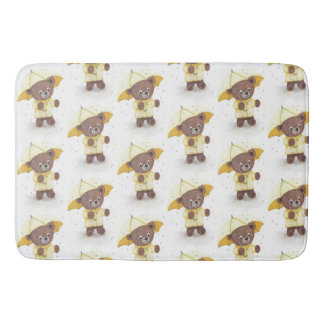 Bear-foot in the Rain Bath Mat