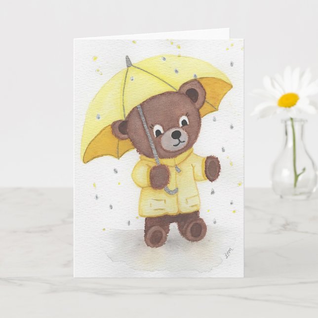 Bear-foot in the Rain Card (Small Plant)