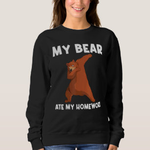 Bear For Kids Boys Men Bear Mammal Animal Sweatshirt
