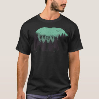 Bear Forest Nature Grizzly Hiking Outdoor T-Shirt