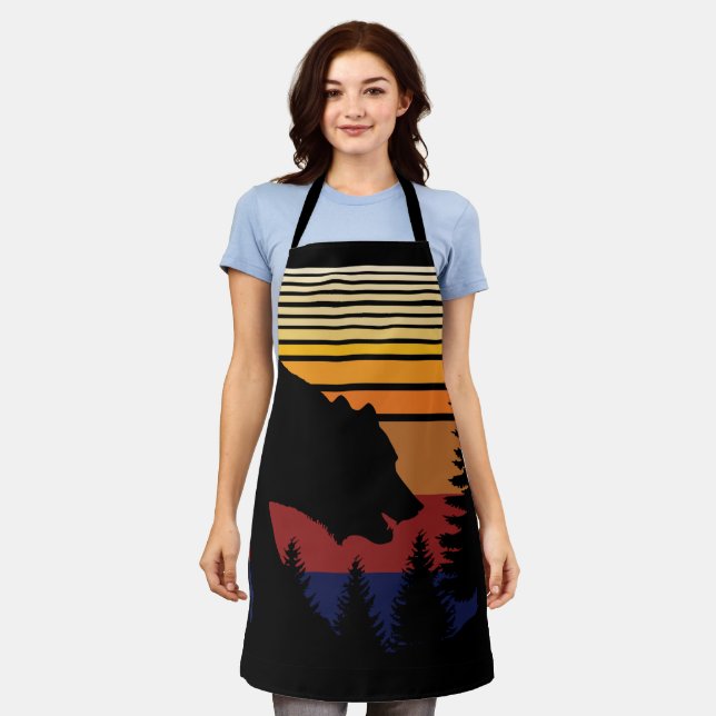 Bear Forest Vintage Apron (Worn)