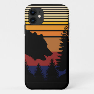 Bear Forest Vintage Colour  iPhone 11 Case