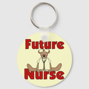 Bear Future Nurse T-shirts and Gifts Keychain