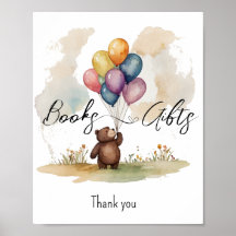 Bear Gender Neutral Baby Shower Books and Gifts