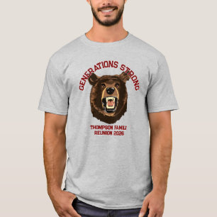 Bear “Generations Strong” Custom Family Reunion T-Shirt