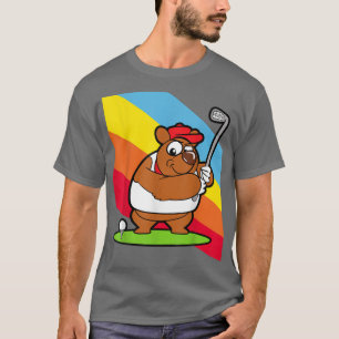 Bear Golf Player Golfer Animal Funny  T-Shirt