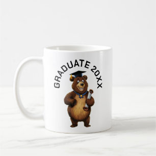 Bear Graduation Personalized Coffee Mug
